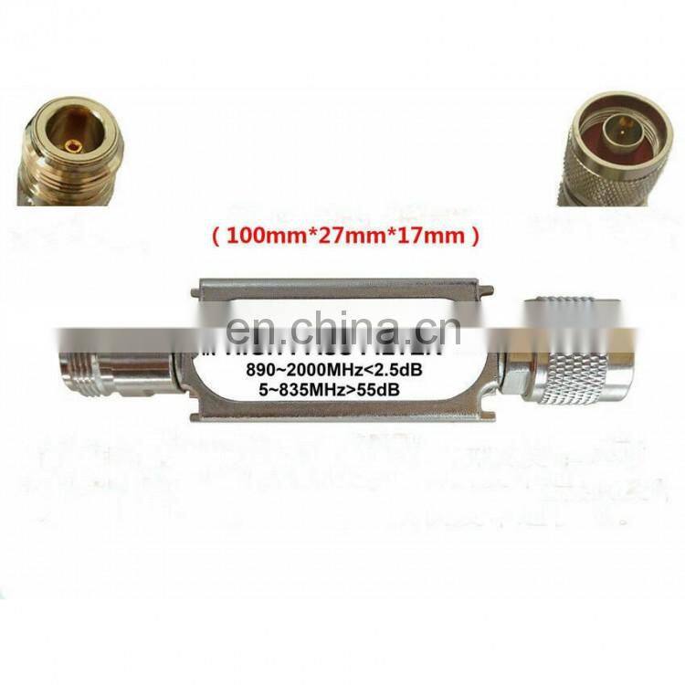 HPF 890MHZ 50ohm High Band Pass Filter with N Type Connector