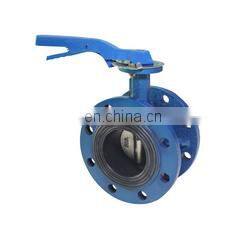 COVNA DN250 High Performance Double Offset Metal Seat Wafer Type Stainless Steel Hand Wheel Butterfly Valve
