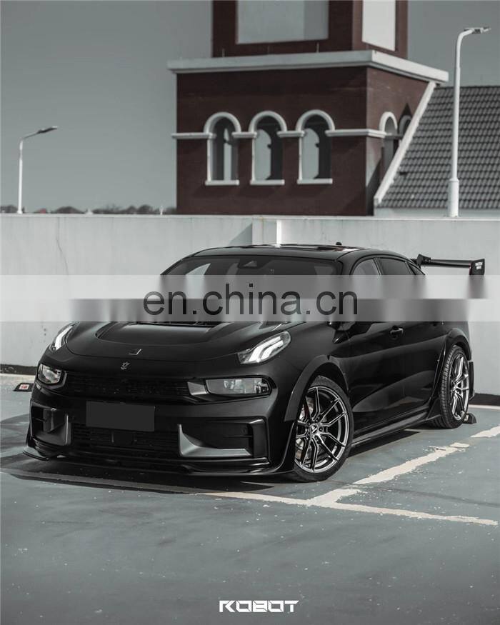 Runde For Lynk & Co 03 Upgrade Robot Style Newest Body Kit Front Lip Rear Diffuser Spoiler Side Skirts Wide Wheel Eyebrows