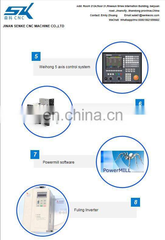 500*1000mm cnc wood stone statue carving router 5 axis cnc router for sale