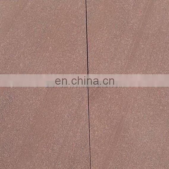 Red sandstone driveway paving slabs