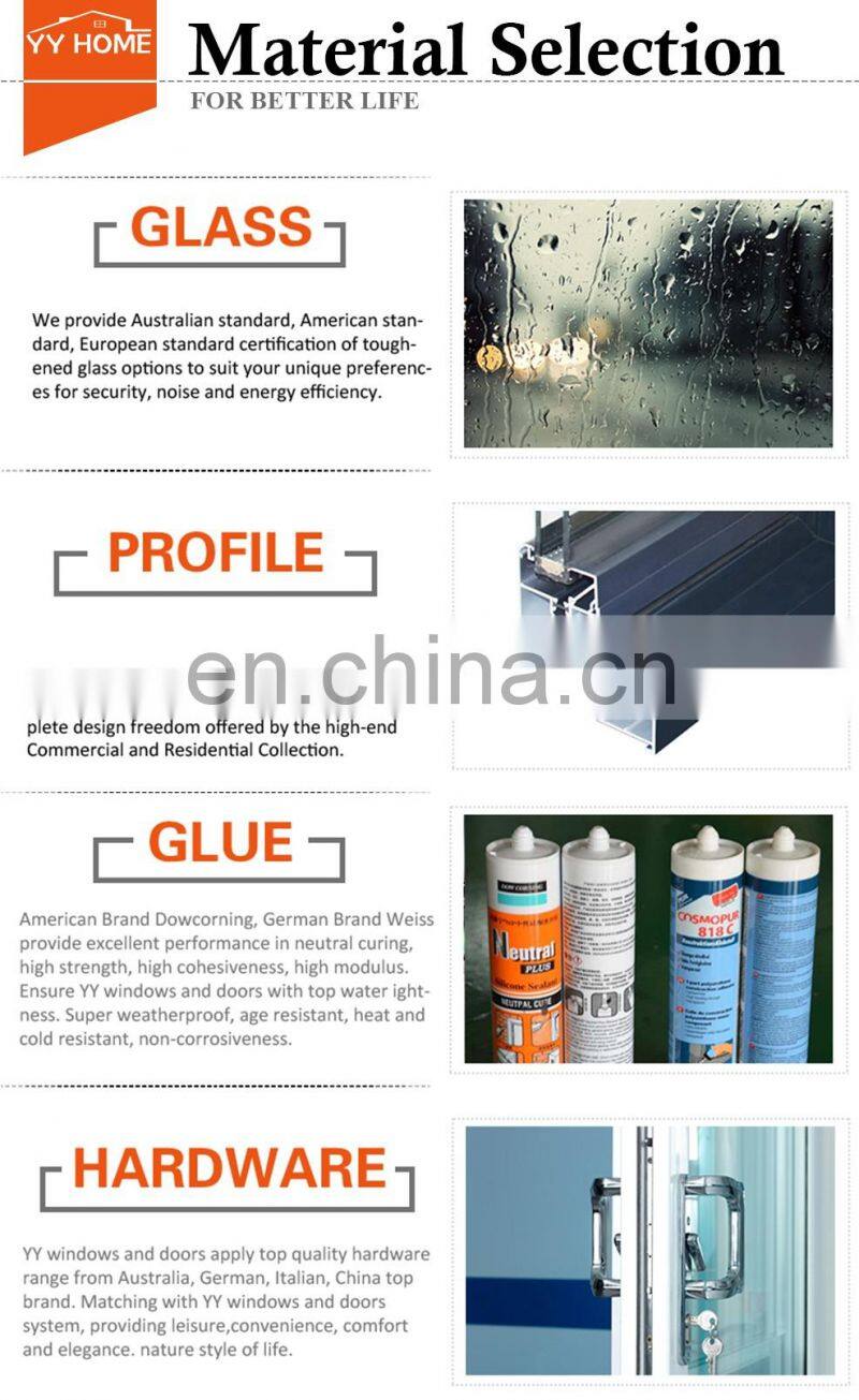 Modern new house soundproof picture window aluminum half circle window