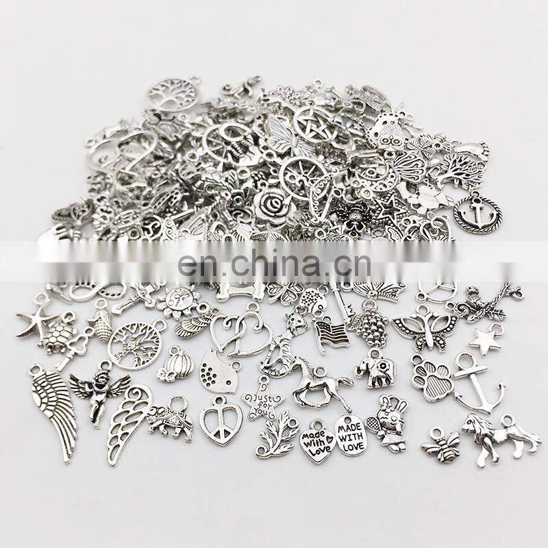 Vintage Mixed Metal Animal Birds Charms Beads Handmade DIY Bracelet Pendant Necklace Clasp Jewelry Making Findings
