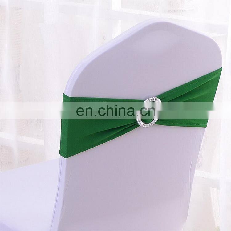 Ready Stock 24 Colors Spandex Wedding Chair Sashes With Buckle Slider