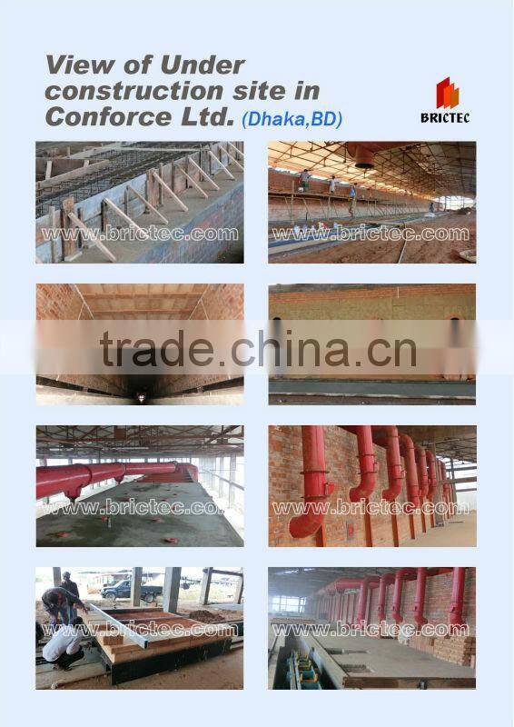 Brick kiln for drying and firing, automatic brick production line