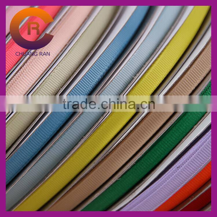 Logo printed small moq cheap custom stripe ribbon