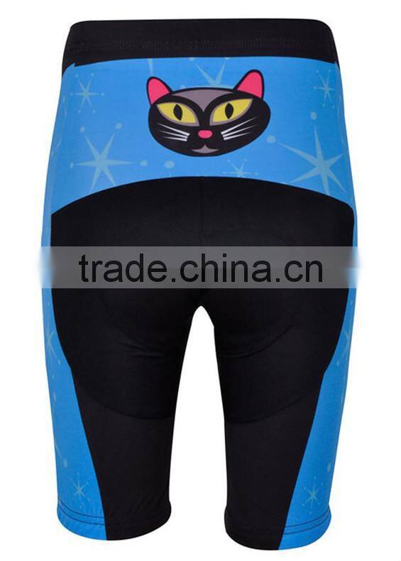 Size YXS To 6XL Ladies Black /Green Design Breathable Cycling Jersey Shorts