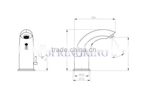 Water Tap Bathroom Sensor Wash Basin Mixer