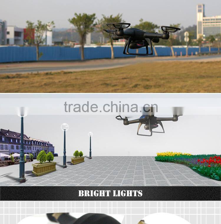 High Quality 4CH 2.4G 6 Axis rc headless LED light professional drone with 2 MP camera and 4G SD Card