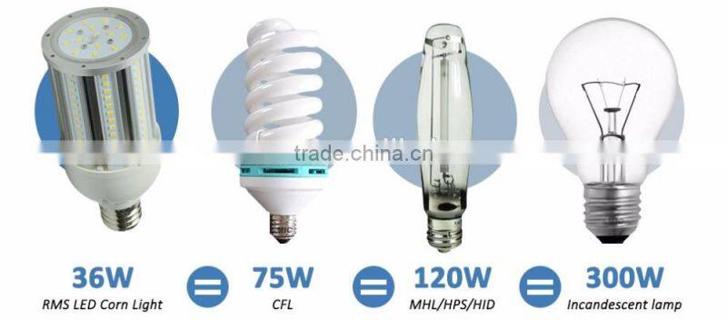 Best Selling IP65 LED Corn Light / UL 36W LED Corn Cob Bulb / E26 LED Corn Lamp