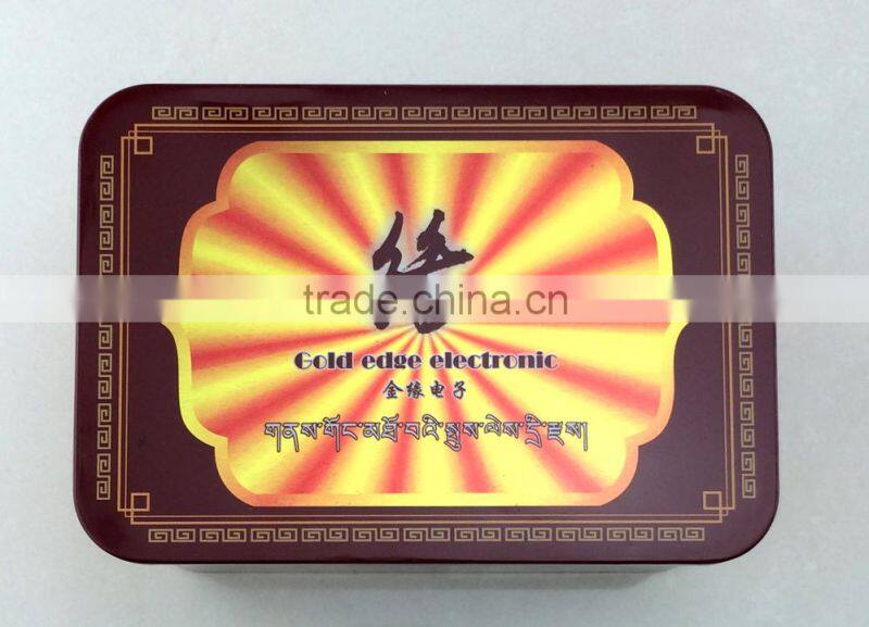 Gold edge electronic tin cans