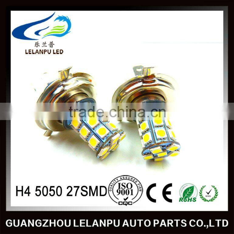 super bright factory price auto led brake light turn light bulb H4 5050 27SMD car led fog light