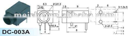 Male dc connector sizes for laptop