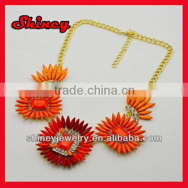 red crystal paved alloy crown nice necklace
