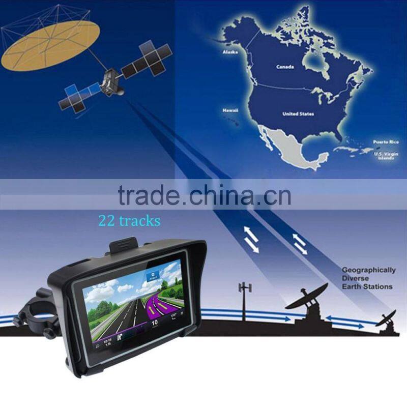 2016 Newest portable watrproof gps navigator with multinational map