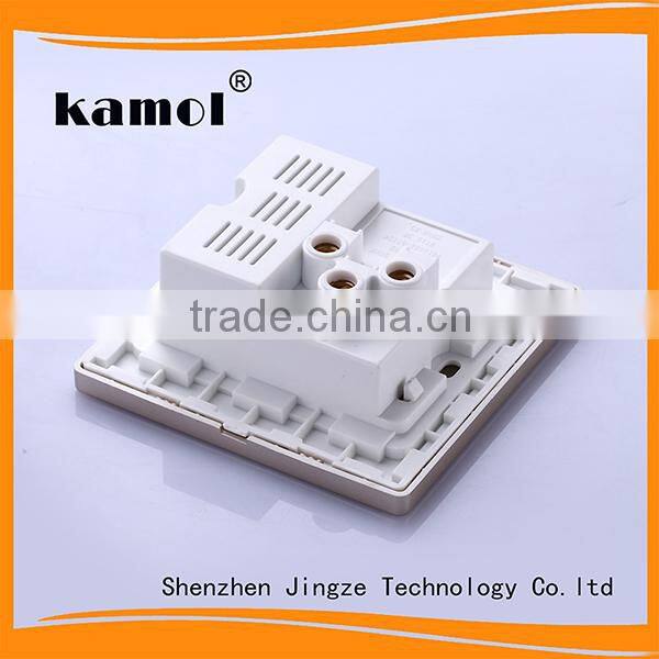 hot selling stainless steel material 5 pin plug socket with dual usb output