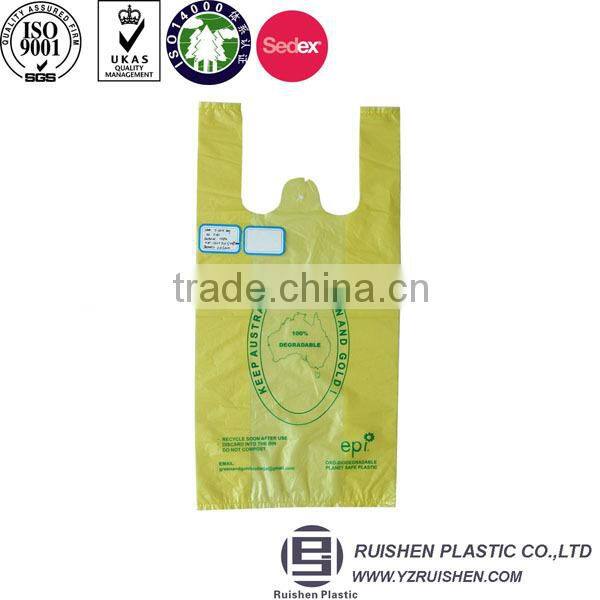 Colorful HDPE T-shirt Packing Bag Customized Size