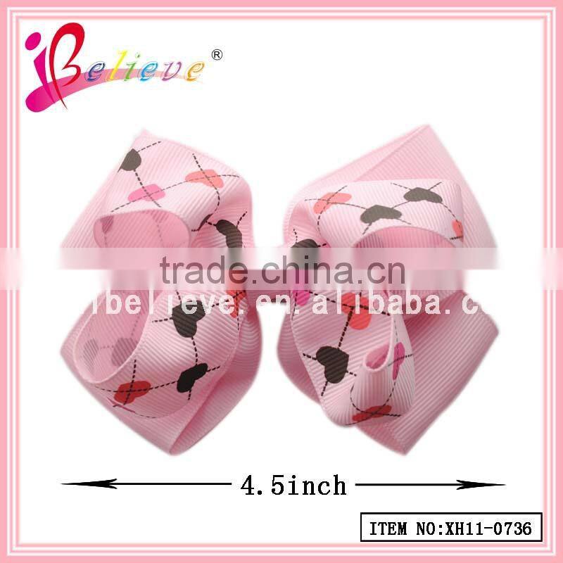 Wholesale boutique hairgrips handmade valentine day hair accessories