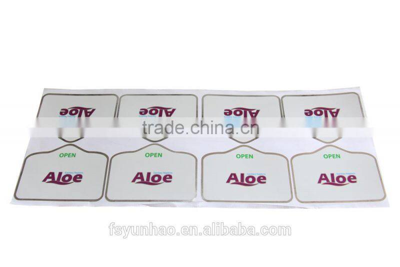 environmental-friendly label sticker sanitary napkins sealing label printing