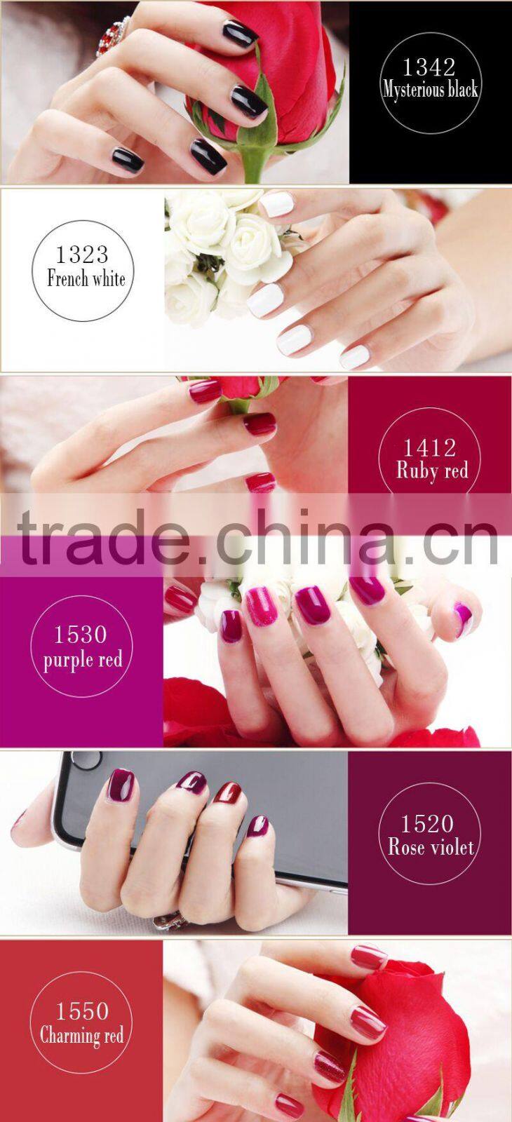 Cheap wholesale UV soak off gel nail polish MYRNA gel polish 177colors