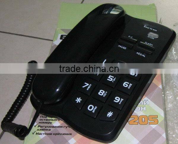 corded big button simple arrange telephone