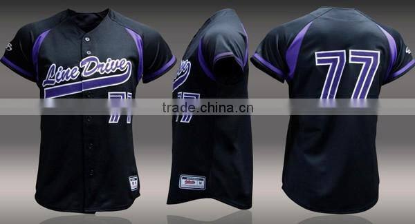 Full button custom baseball jersey for sale