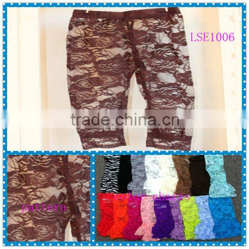 pink Baby girls lace leggings,kids leggings