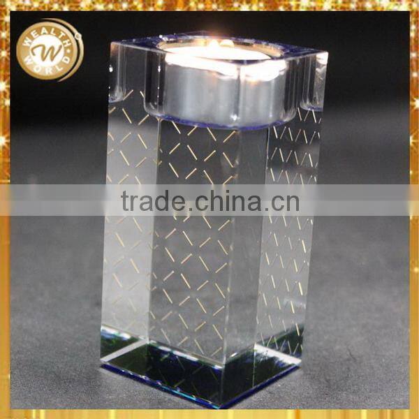 Bottom price new products crystal glass candle holders for events