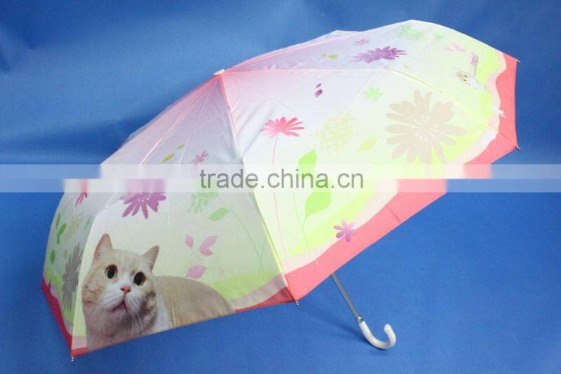 2015 Newest Hot Sale 3-section aluminium mini umbrella