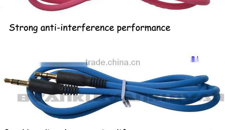 3.5mm Stereo Audio Cable - Step Down Design accommodates SmartPhones and MP3 cases 3.5mm M To M Audio Cable Cord Flat Stereo Cab