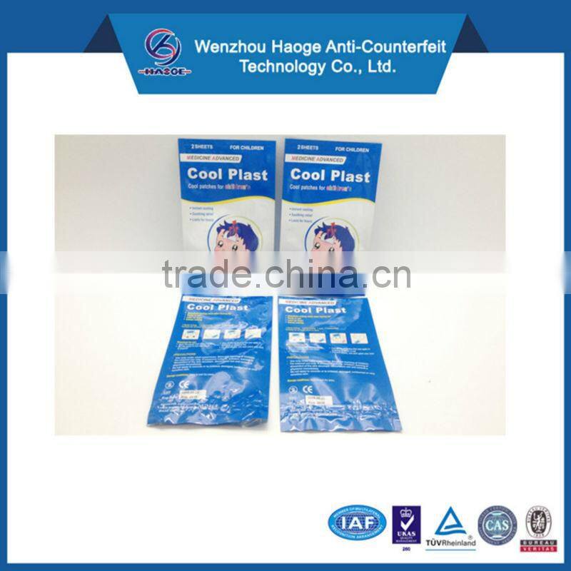 Printed plastic aluminium foil bag with zipper for food