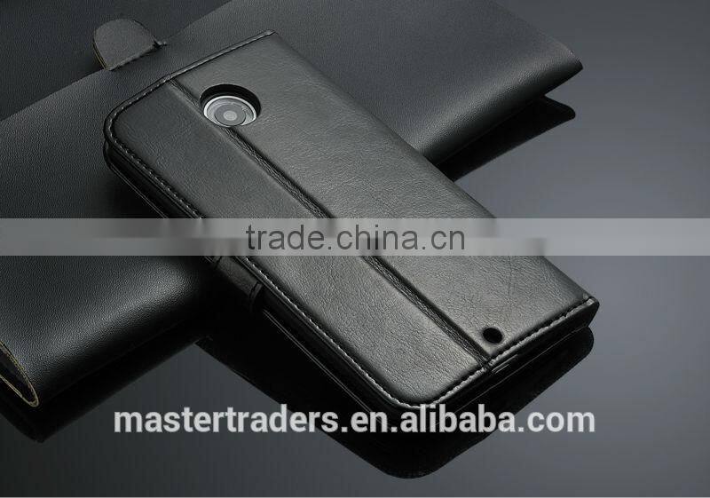 Original Fashion 64 Grain Stand Holder Wallet Flip PU Leather Case For Motorola Google 6 MT-3101