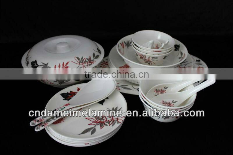 30pcs melamine dinner set 6 people