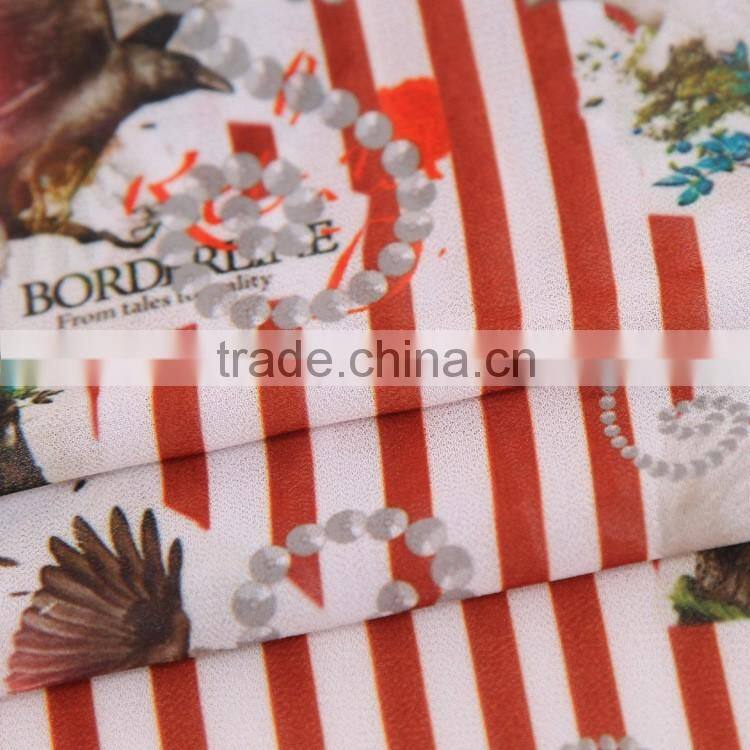 digital printing fabric 100% rayon fabric for woman garment
