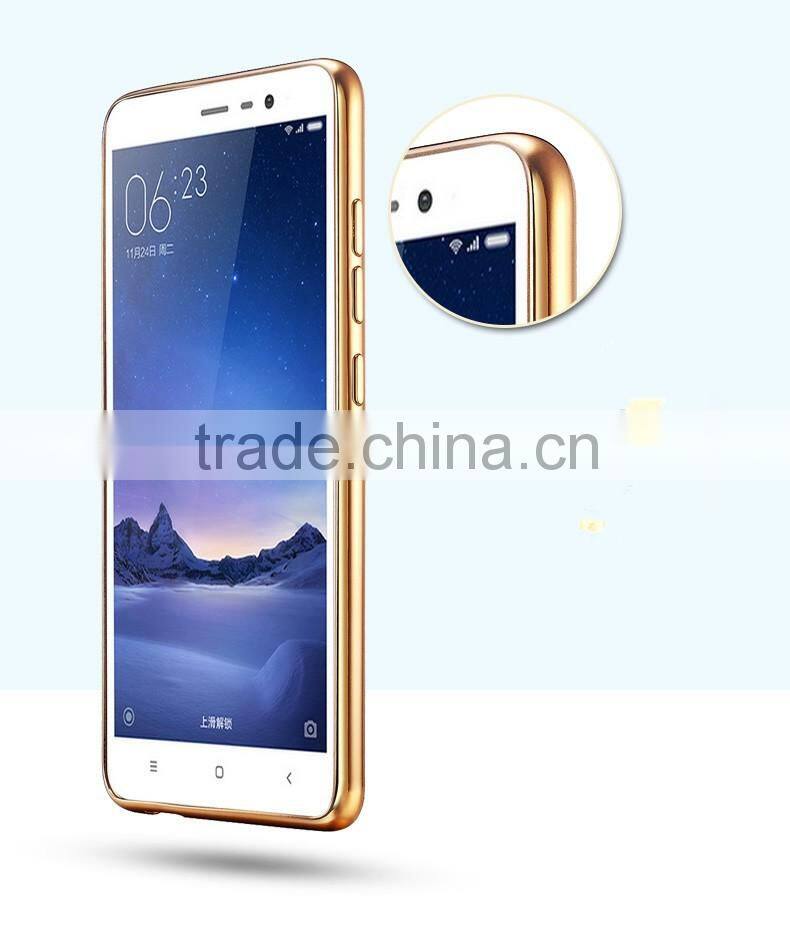 Keno ultra thin soft electroplate TPU Case Cover for Xiaomi Redmi Note 3