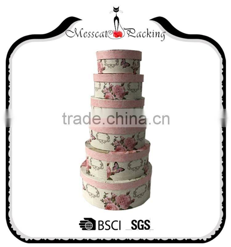 2016 Factory Price Small Cardboard Paper Empty Round Gift Box for Sale