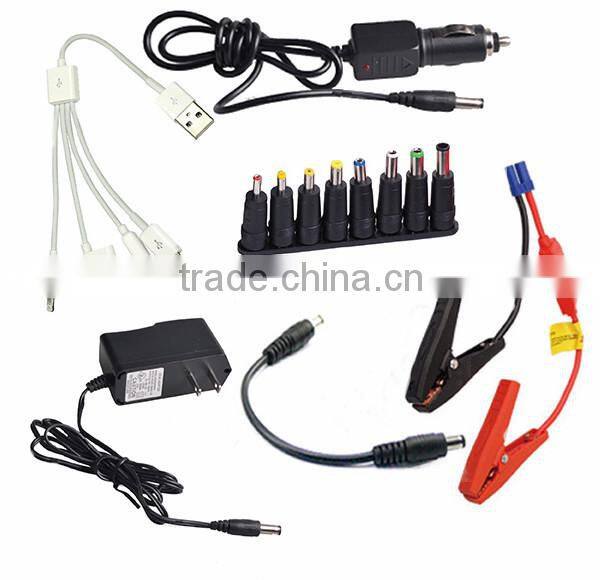 sunpow high capacity multi-function 12v car jump starter 16500mah portable power bank station with Air compressor