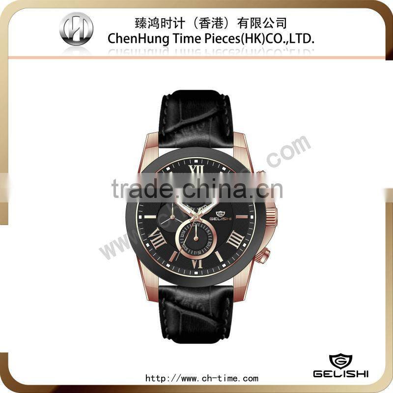 Elegant quartz japan movement gold mens watch wrist watch china factory wholesale quartz stainless steel watch