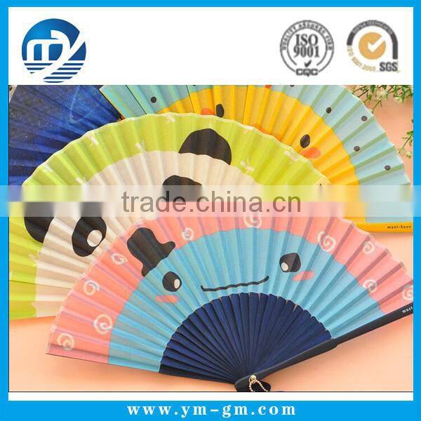 Commercial promotional printing wooden hand held fan wedding