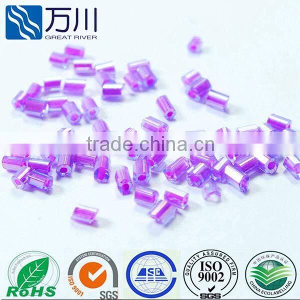 Glass seed beads/bugle beads/mix color tube glass beads