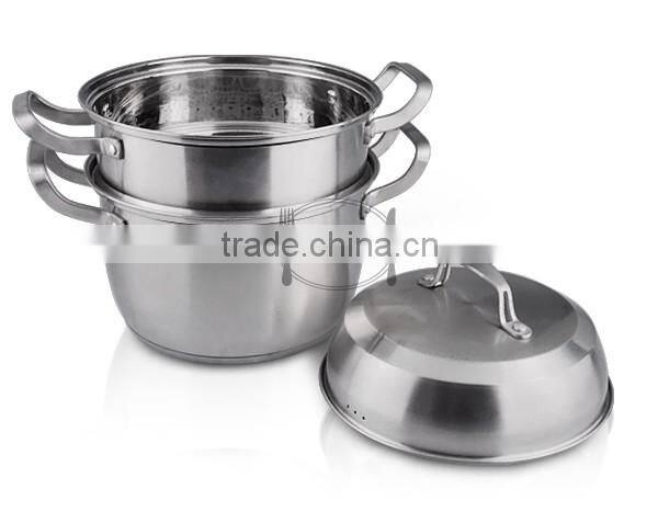 multi usage two layer steamer pot for cooking