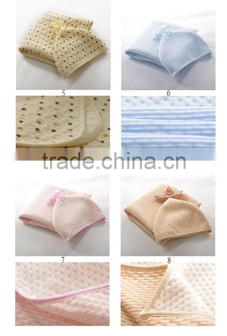 Baby Blanket Toddlers Scuba Knitting Fabric Wraps Blanket Cartoon Animal Design Air Layer Shawl