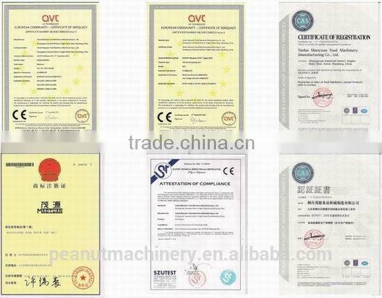 High capacity automatic peanut frying production line with CE,ISO9001