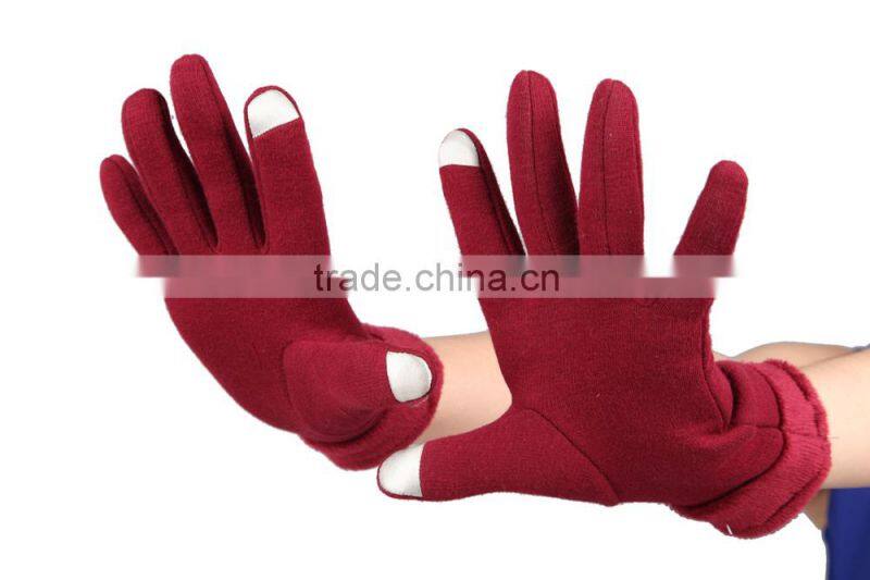 Winter warm lady IPAD IPHONE touch screen gloves
