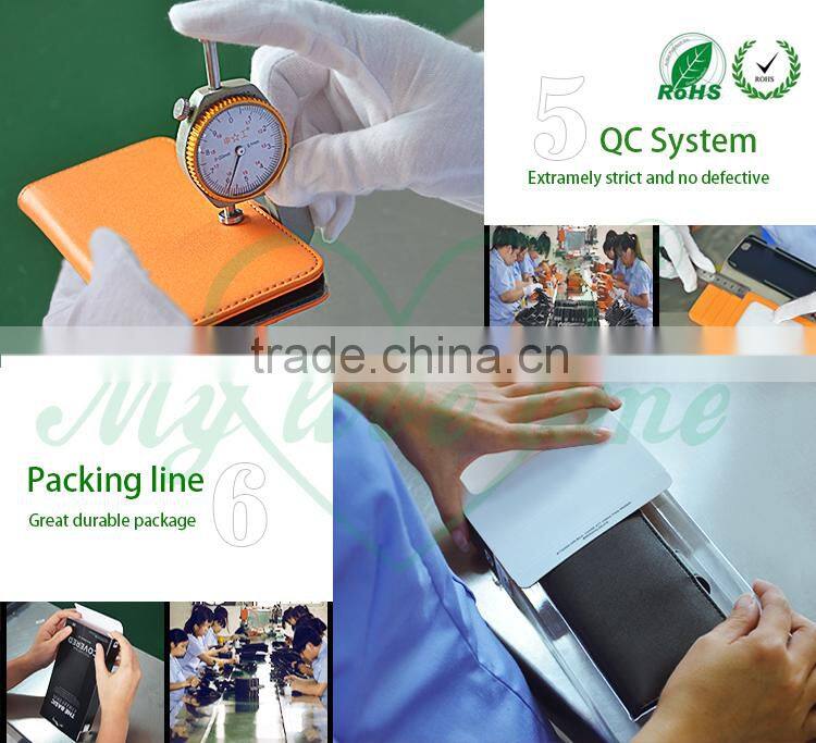 OEM/ODM Manufacture Leather Case for iphone 6 with Stand Function