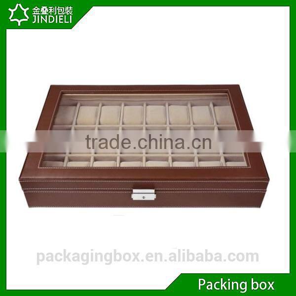 18 watches brown cheap watch counter top acrylic case for women