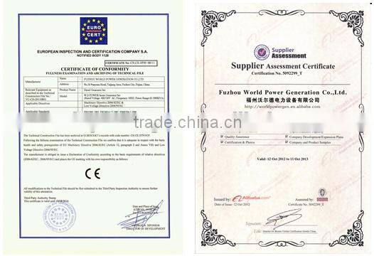 Industrial open frame type 350kva diesel generator powered with Doosan engine