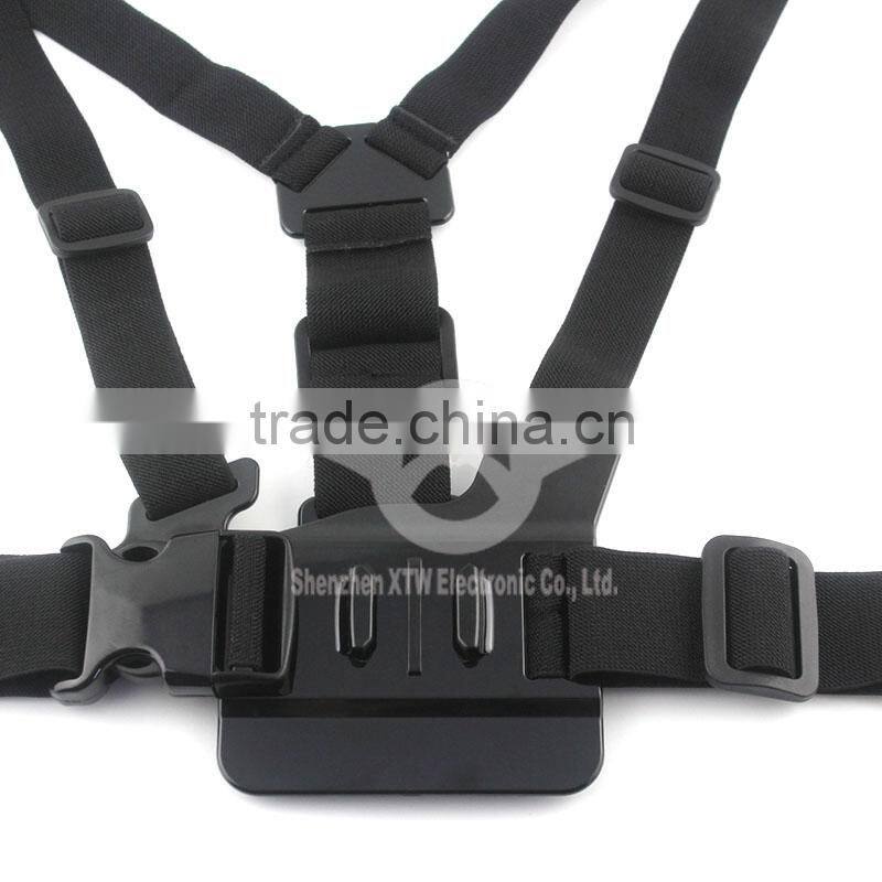 A model:Chest Mount Harness chest body strap for GoPro Hero 2/3/3+/4/4 Session gopro head strap