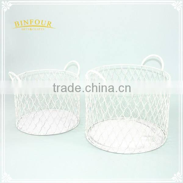 iron cookware storage basket home daily kitchen storage container
