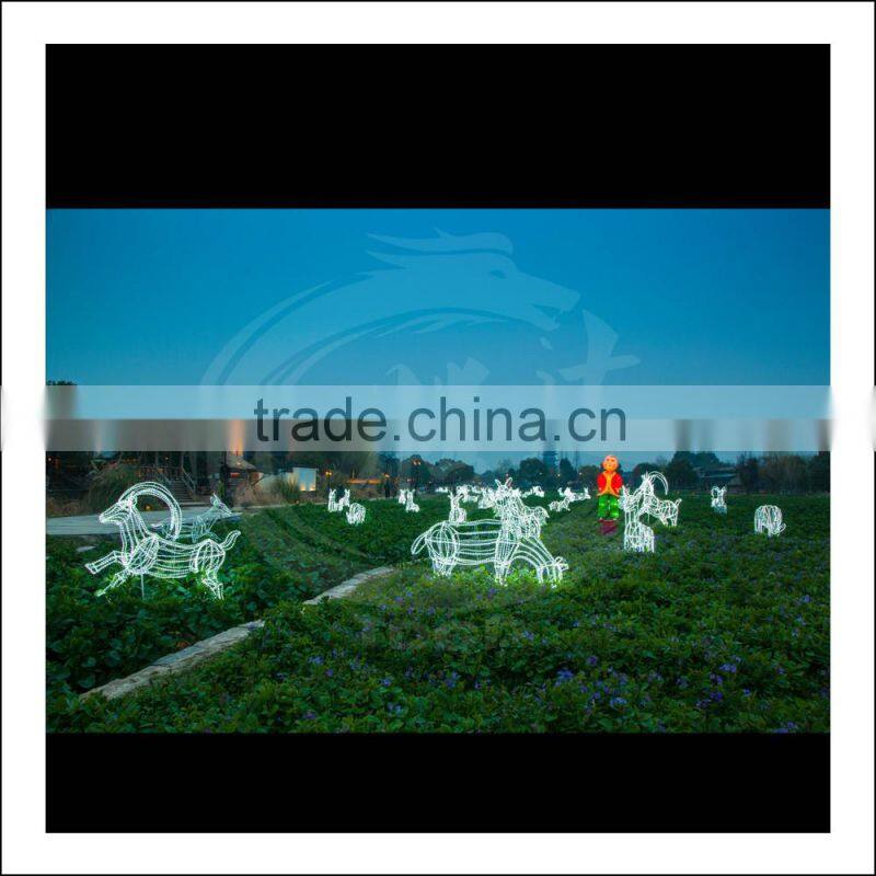 decorative led sheep light sculpture